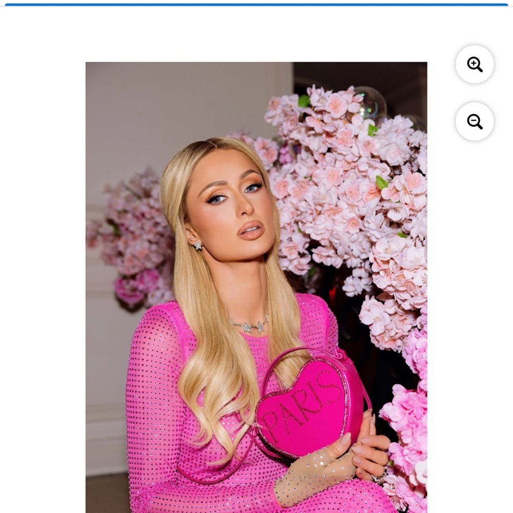 Paris Hilton pink heart crossbody!